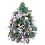 Small golden rose Christmas tree