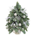 Small white rose Christmas tree