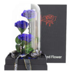 blue infinity rose triple