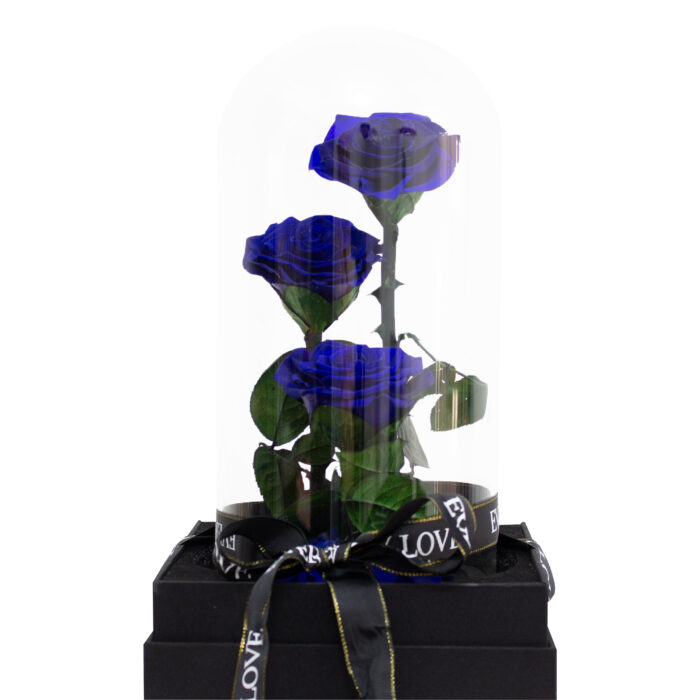 blue infinity rose triple - Image 3