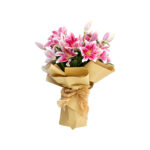 pink lily bouquet
