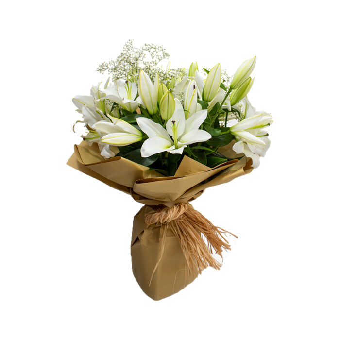 white lily bouquet - Image 3