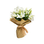 white lily bouquet